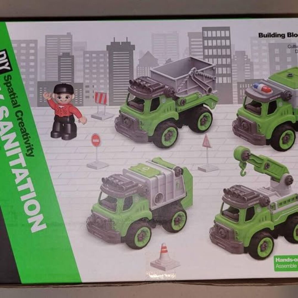 3 in 1 City Sanitation Truck RC Toys Building Kit - NEW